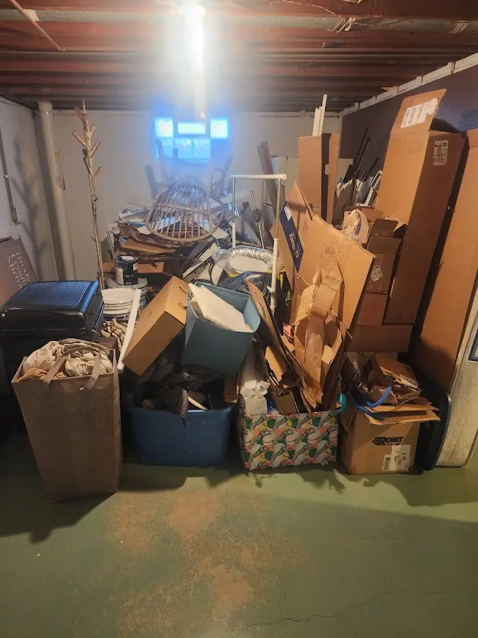 Roll-off dumpster container at job site for Yard Waste Dumpster Rental in Ulysses